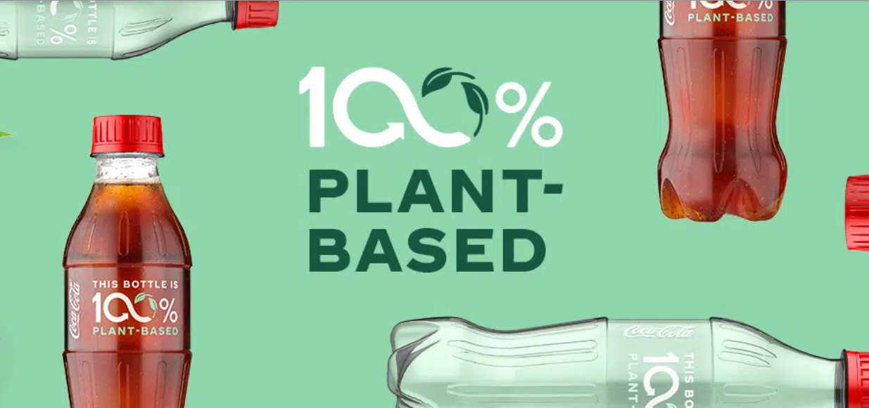 Coca-Cola: sprint verso l'adozione della bottiglia realizzata al 100% da fonti vegetali