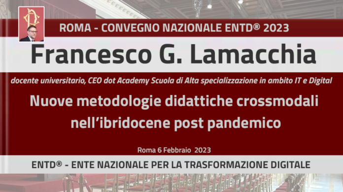 Intervento di Francesco Lamacchia al Convegno ENTD 2023